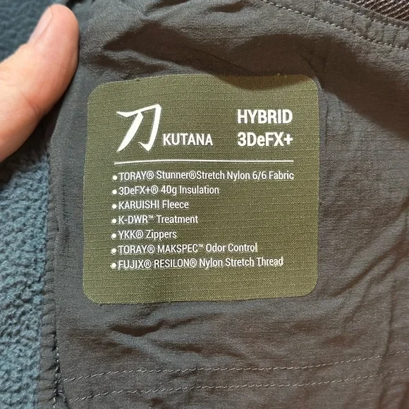 Kuiu Kutana Hybrid 3DeFX+ Zip Up Jacket Men’s Size Large Green